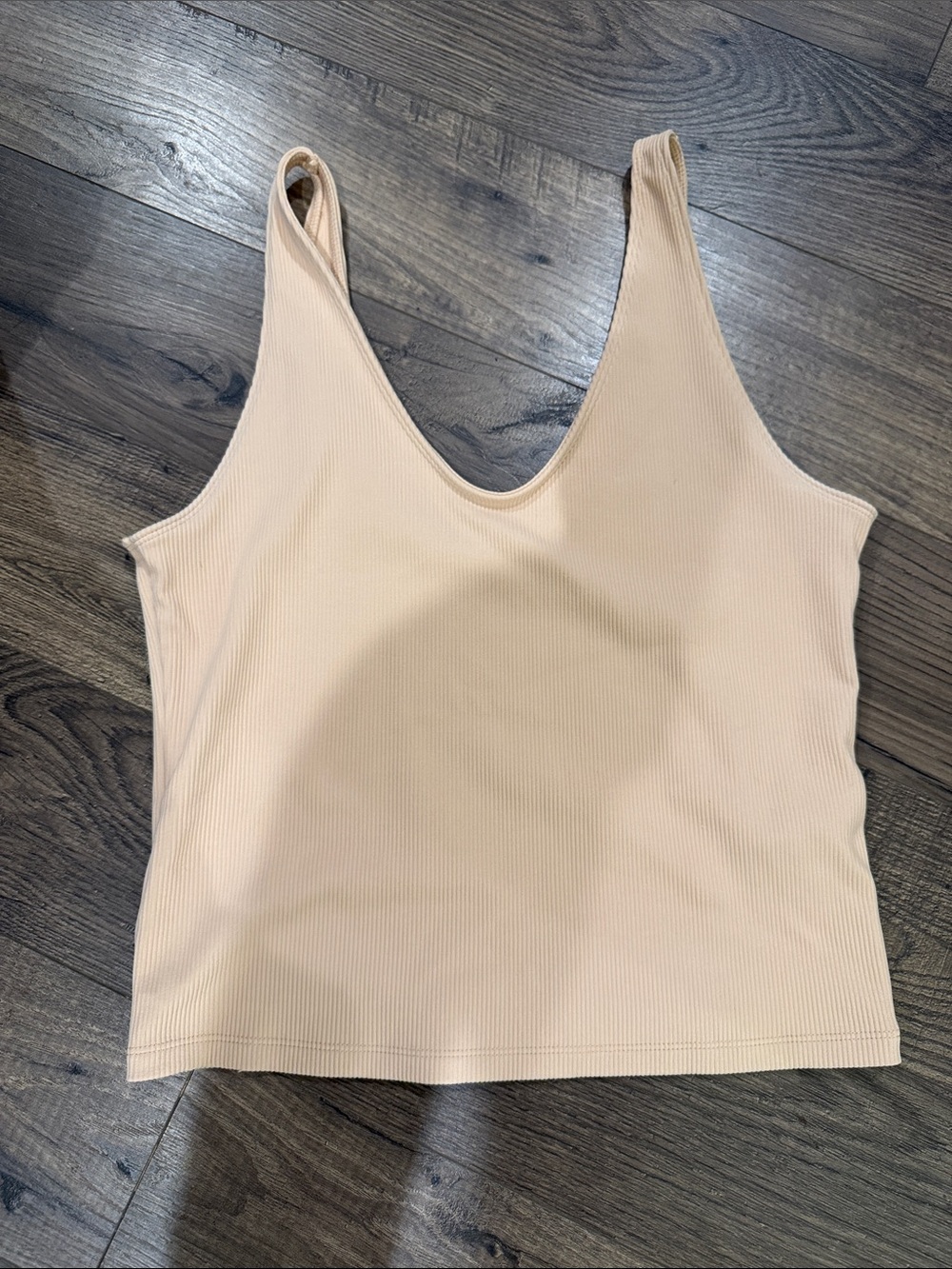 Abercrombie & Fitch Ribbed Tank - Light Tan